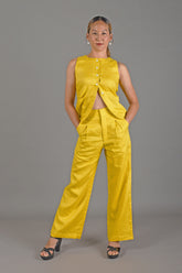 Linen Straight Relax Pants